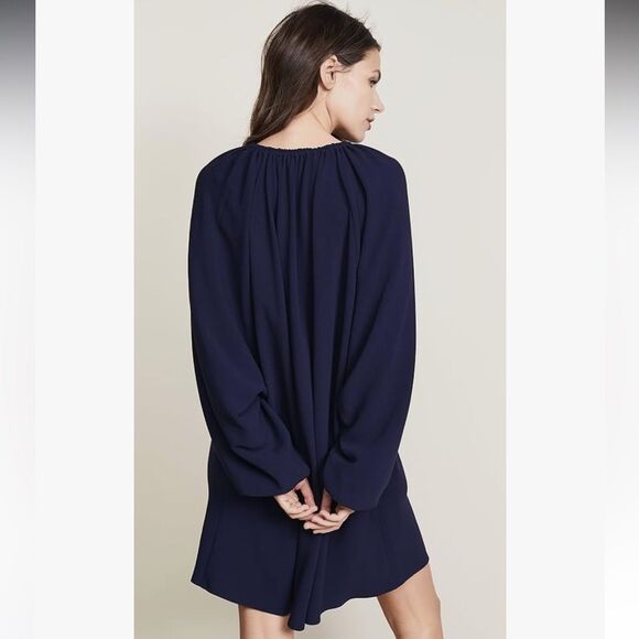 Elizabeth and James Women Solid oversize  Tunic Navy tassel Dress size small EUC - Picture 2 of 11